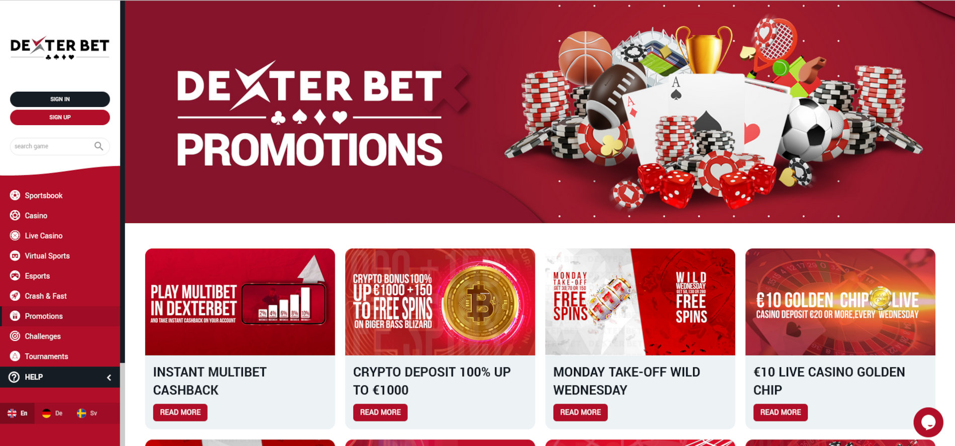 dexterbet online casino preview bonuses 