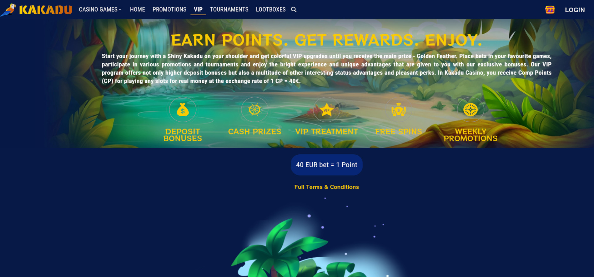 Kakadu online casino vip program