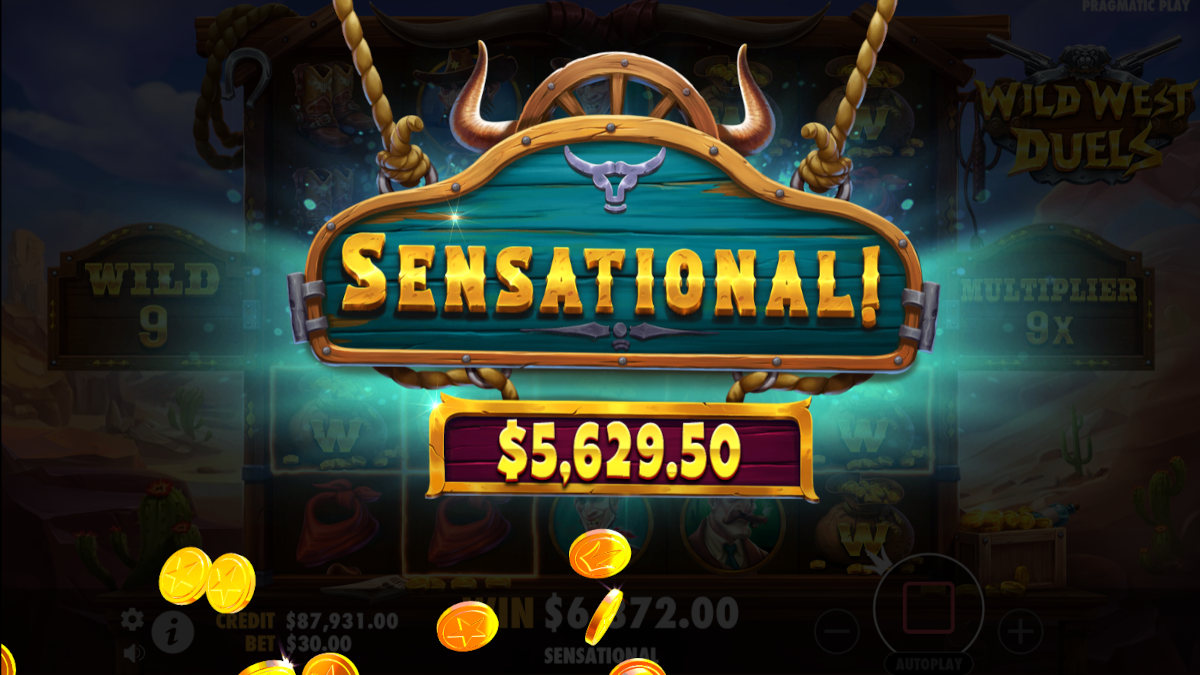 sensational win 5.6k dollars wild west duels