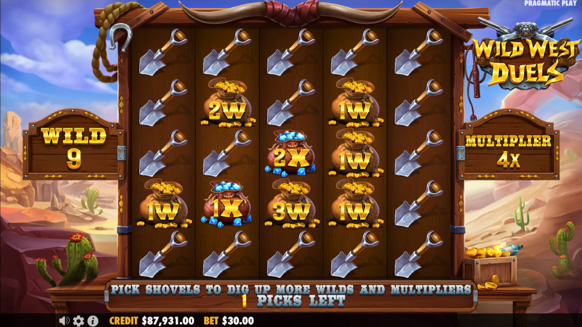 collecting multipliers and wilds, lost relic bonus buy wild west duels 