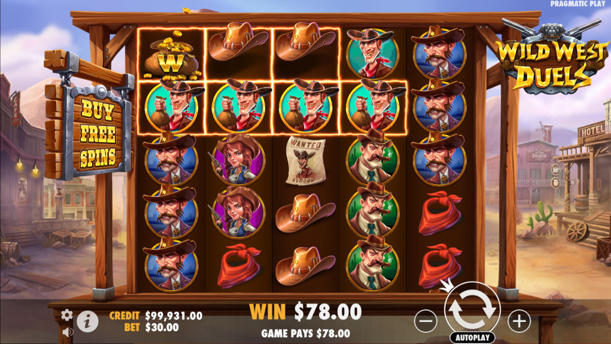 Wild West Duels slot game preview