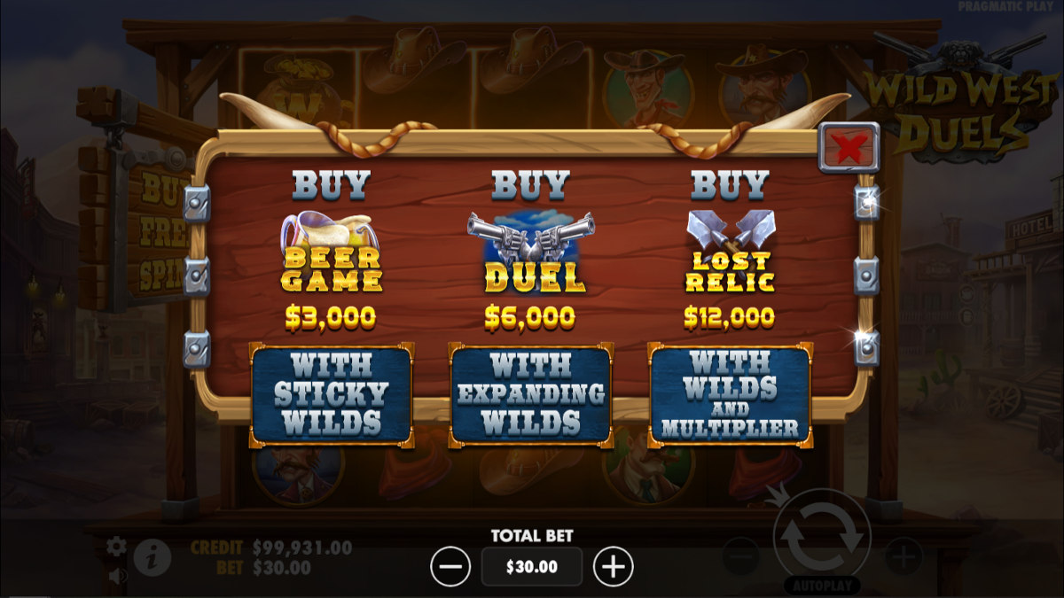 wild west duels lost relic bonus buy