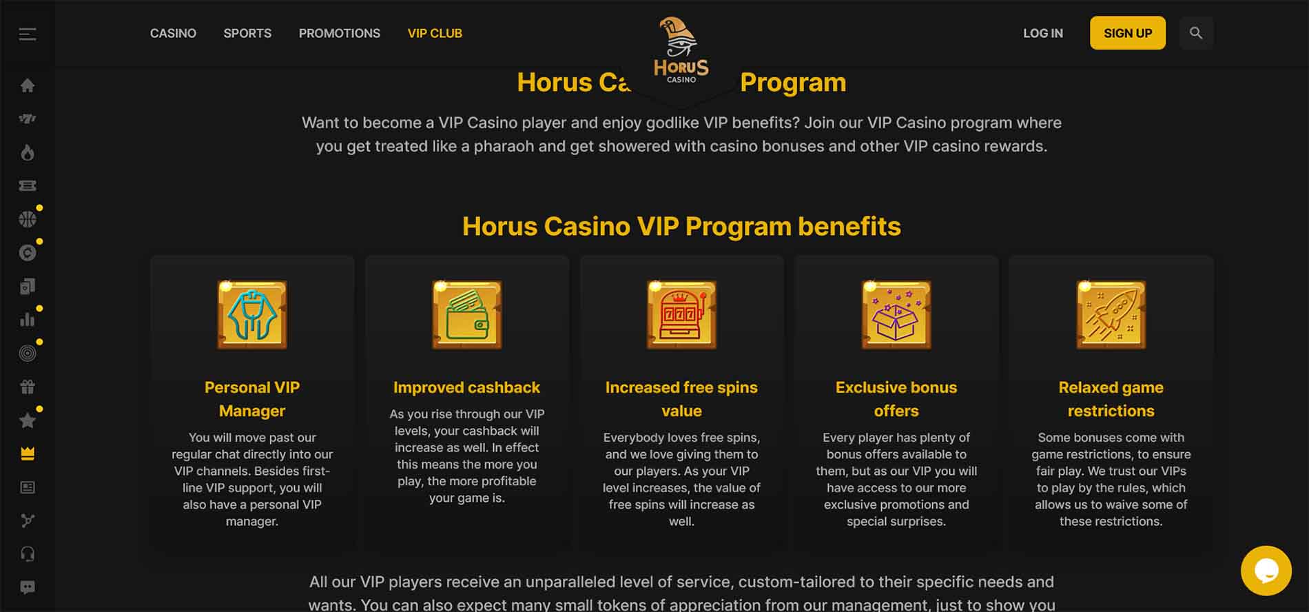 Horus Casino Vip 2