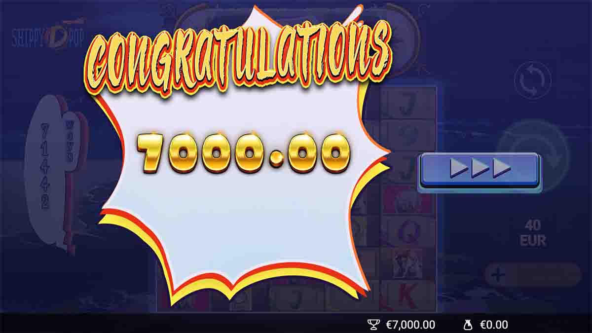 Shippy D Pop Congradulations Total Win €7000 Slot Review AvatarUX | Free Demo Play