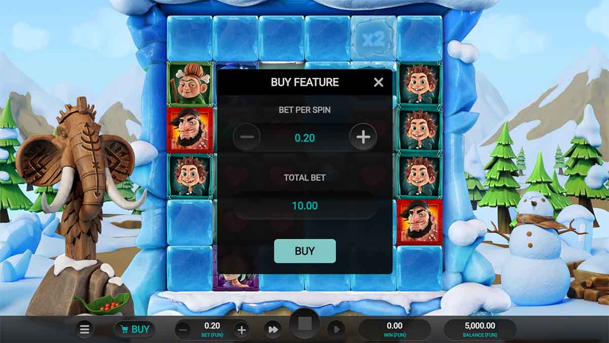 The Tumbles slot game by Relax Gaming, buy feature