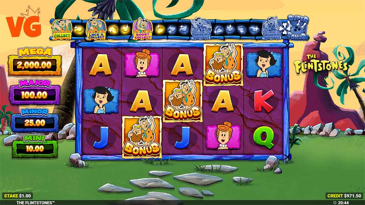 The Flinstones slot game by Blueprint Gaming, bonus