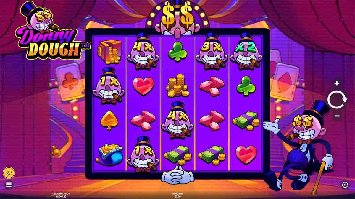 Donny Dough slot game by Hacksaw Gaming, base game