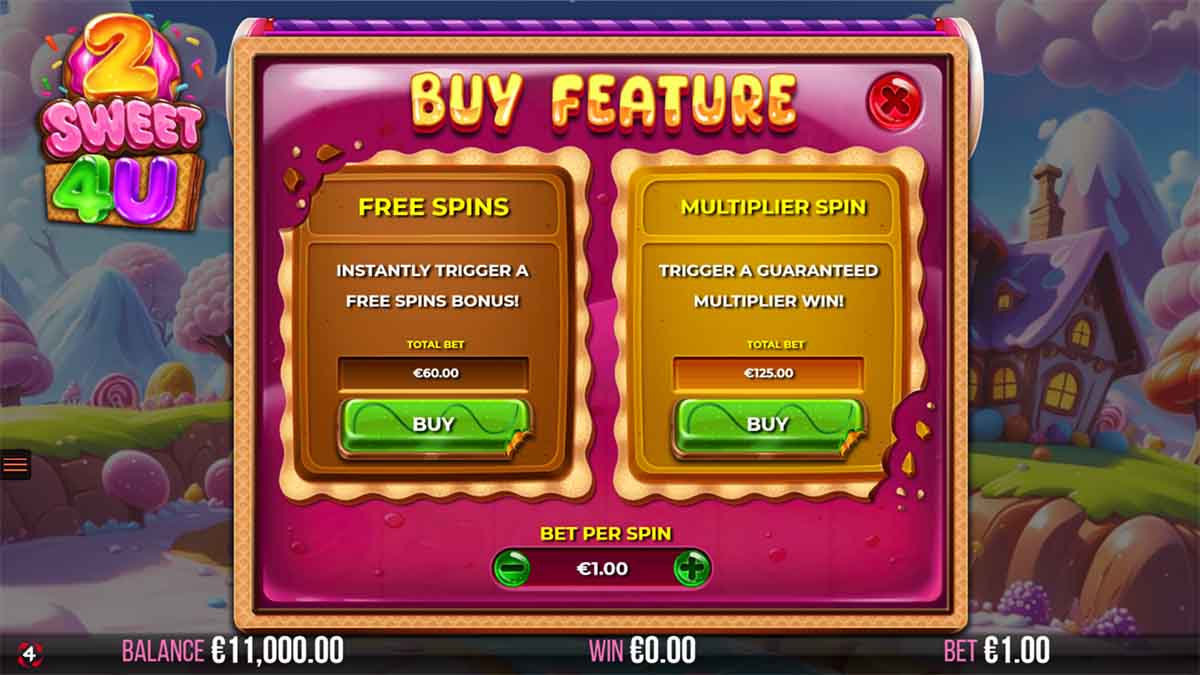 2 Sweet 4 U slot game by 4ThePlayer featuring Bonus Buy feature