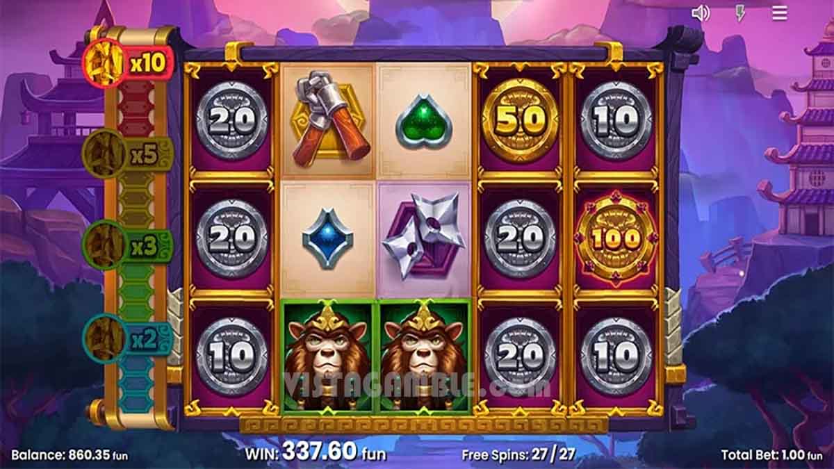 Big Bam Book slot game by Push Gaming, 337 x10 win