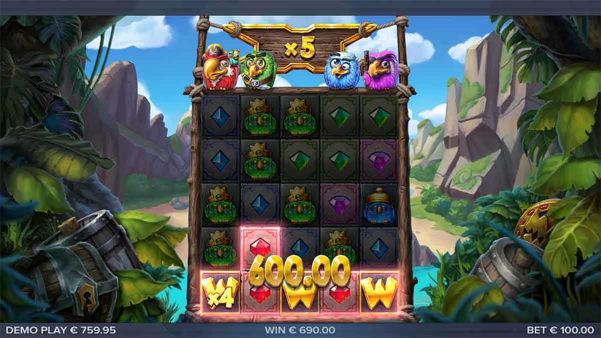 Pirots X slot game by ELK Studios, showing Win of 600.00