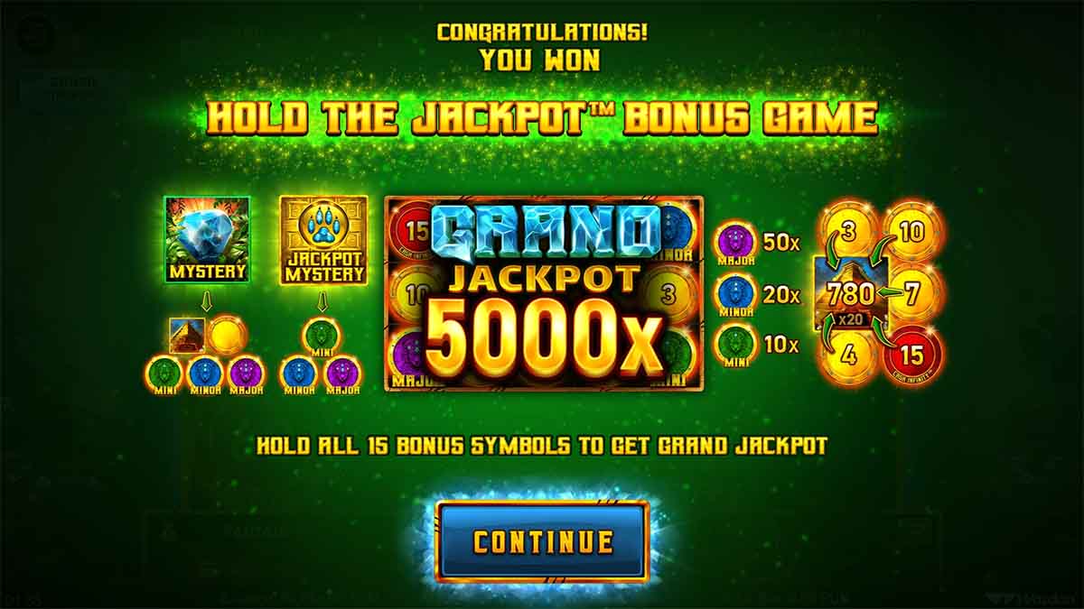 Mighty Wild Panther Grand Diamond Edition slot game by Wazdan, bonus