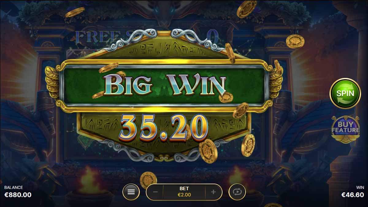 Babylon Riches slot game by Netent, 35.20 big win