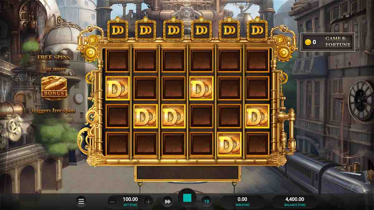 Gears of Eternia Megaways Dream Drop slot game by Four Leaf Gaming, Dream Drop DD symbols