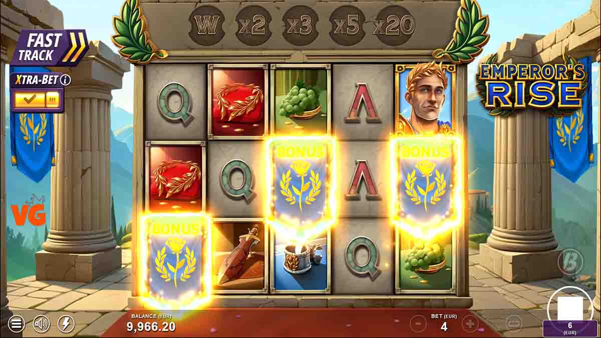 Emperors's Rise slot game by Slotmill, bonus