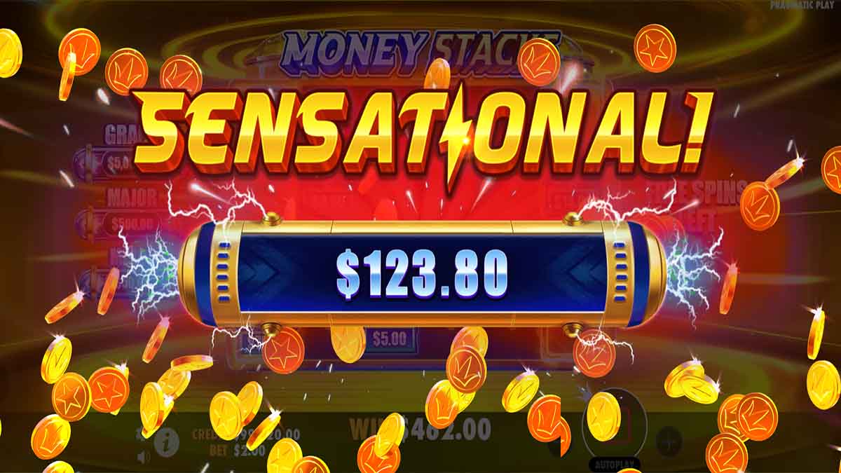 Money Stacks slot game by Pragmatic Play, Sensational win