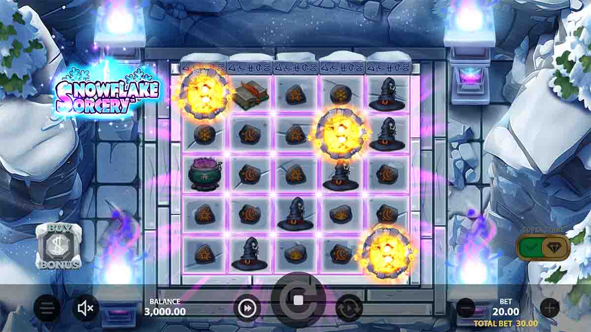 Snowflake Sorcery slot game by Stakelogic, Bonus