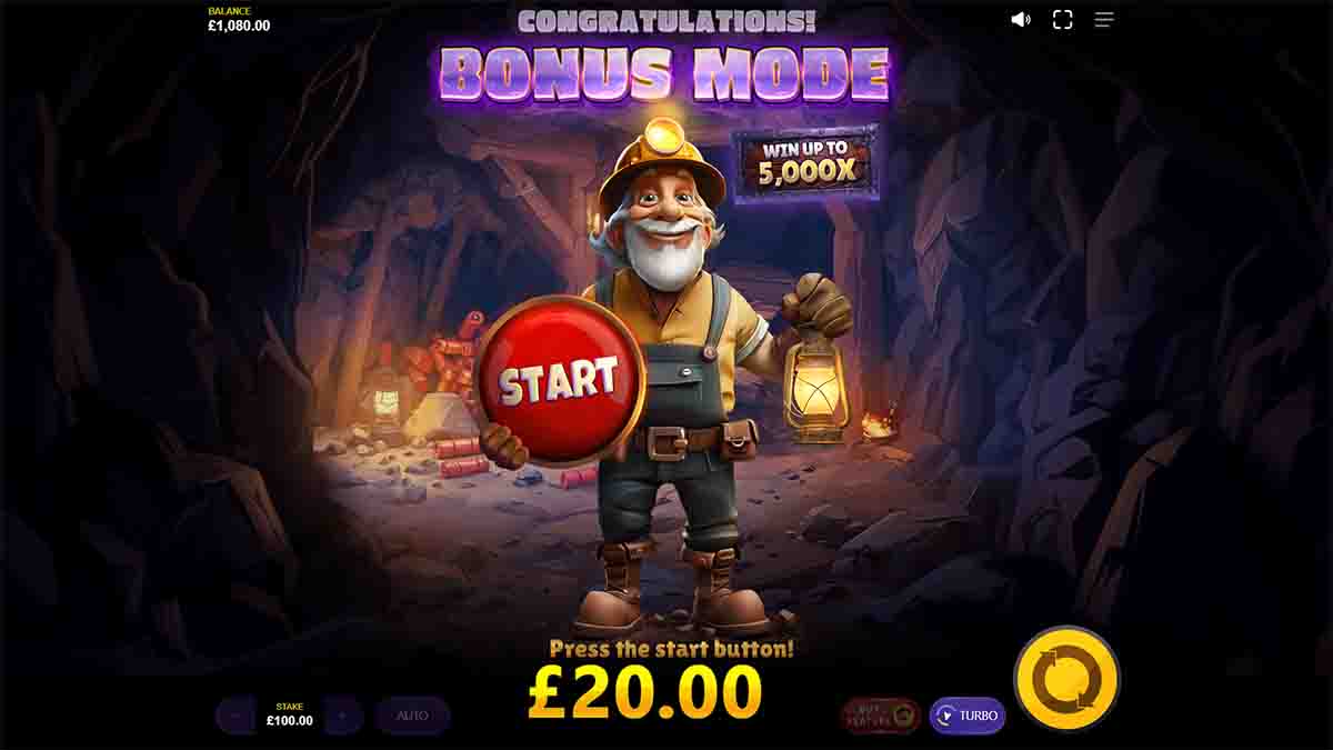 Glow Dig slot game by Max Win Gaming, Bonus mode