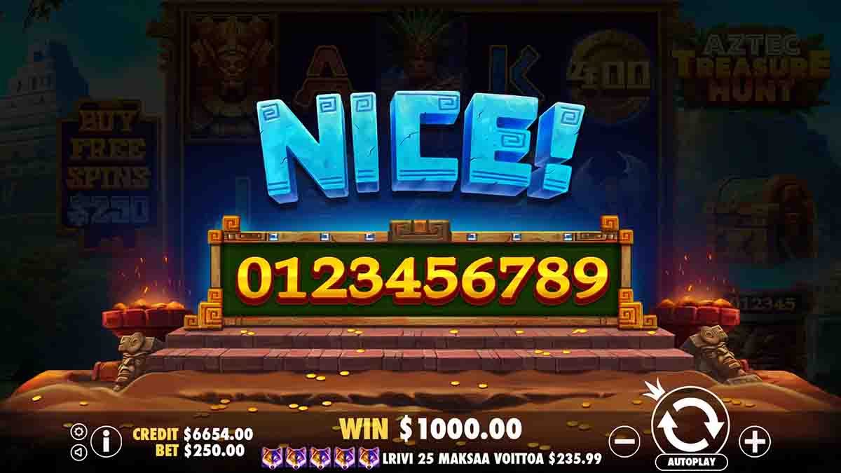 Aztec Treasure Hunt  slot game by Pragmatic Play, Nice win