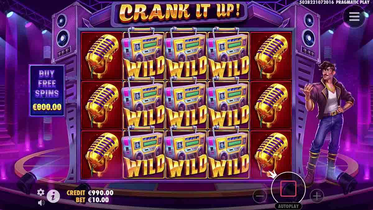 Crank It Up slot game by Pragmatic Play, wild win