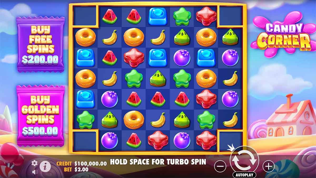 Candy Corner slot game by Pragmatic Play, Base Game view