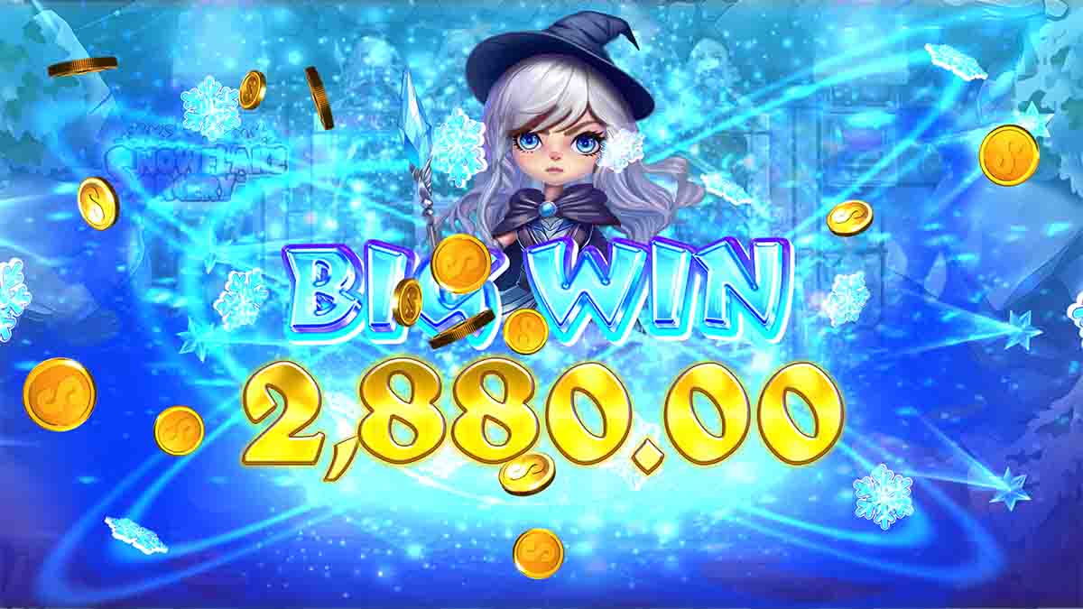 Snowflake Sorcery slot game by Stakelogic, Big Win 2,880