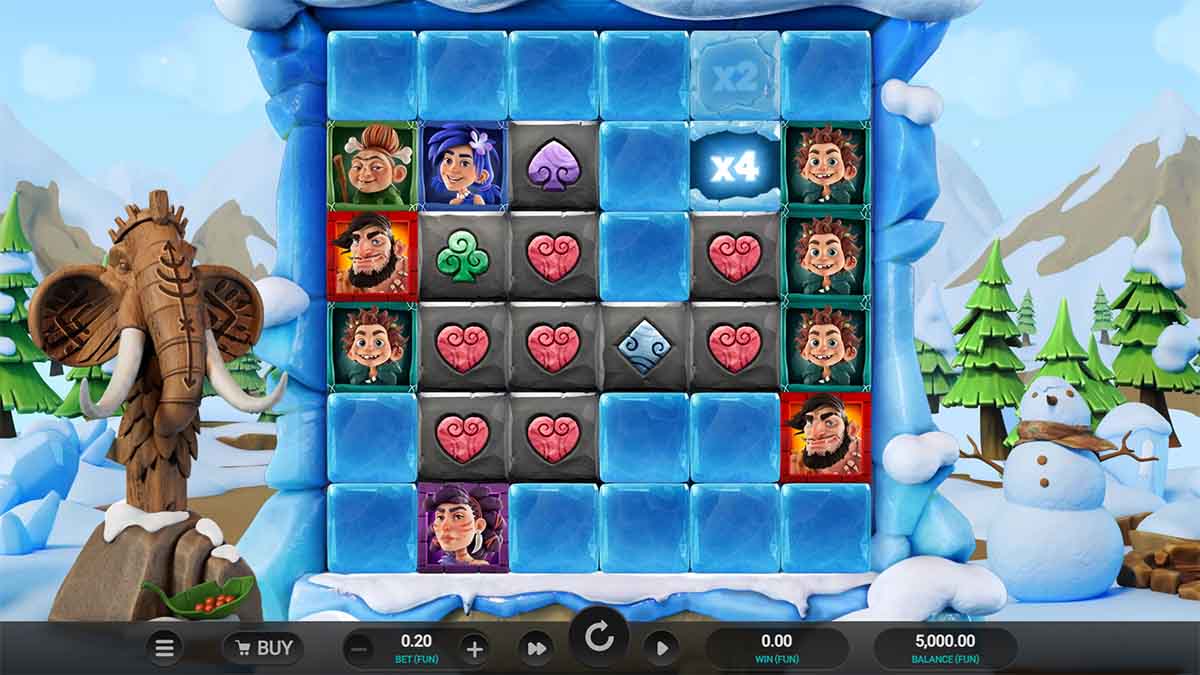 The Tumbles slot game by Relax Gaming, Base game view