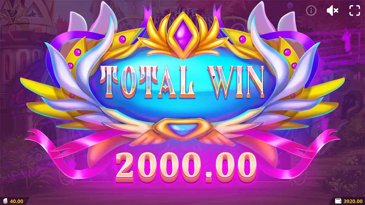 I Hate Fairytales slot game by Elysium Studios, showing Total Win 2,000