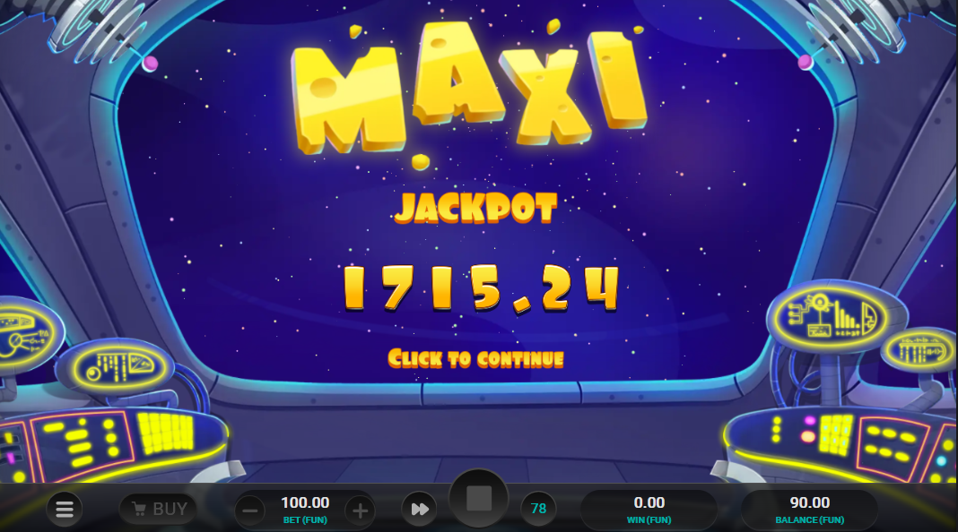 Space Attacks Dream Drop slot game by Relax Gaming, Mixi jackpot win