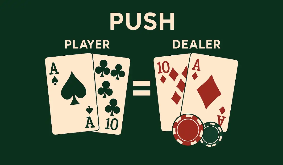 four cards that have the same value with two chips