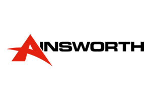 Ainswort logo, slot game provider