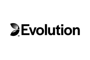 Evolution logo showing EVOLUTION in uppercase black letters