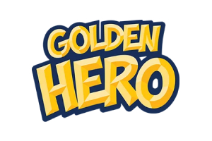 Golden Hero logo, slot game provider