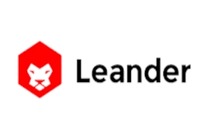 Leander logo, slot game provider