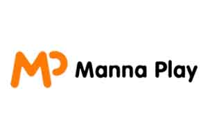 Manna play logo, slot game provider