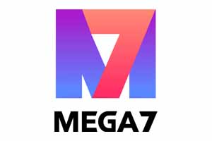 Mega7 logo, slot game provider