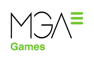 MGA Games logo, slot game provider