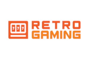 Retro Gaming logo, slot game provider