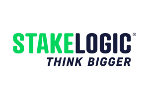 StakeLogic logo, slot game provider