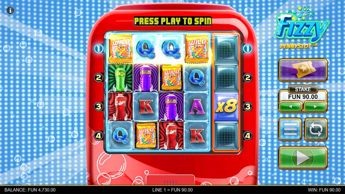 fizzy-pennyslot-slot-game-by-big-time-gaming-showing-win-of-90