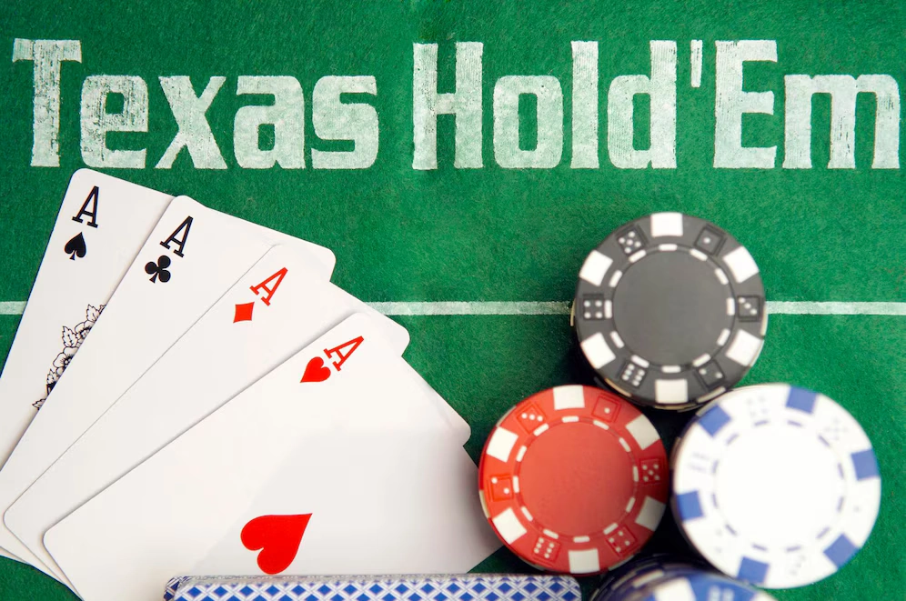 texas hold em poker cards and chips