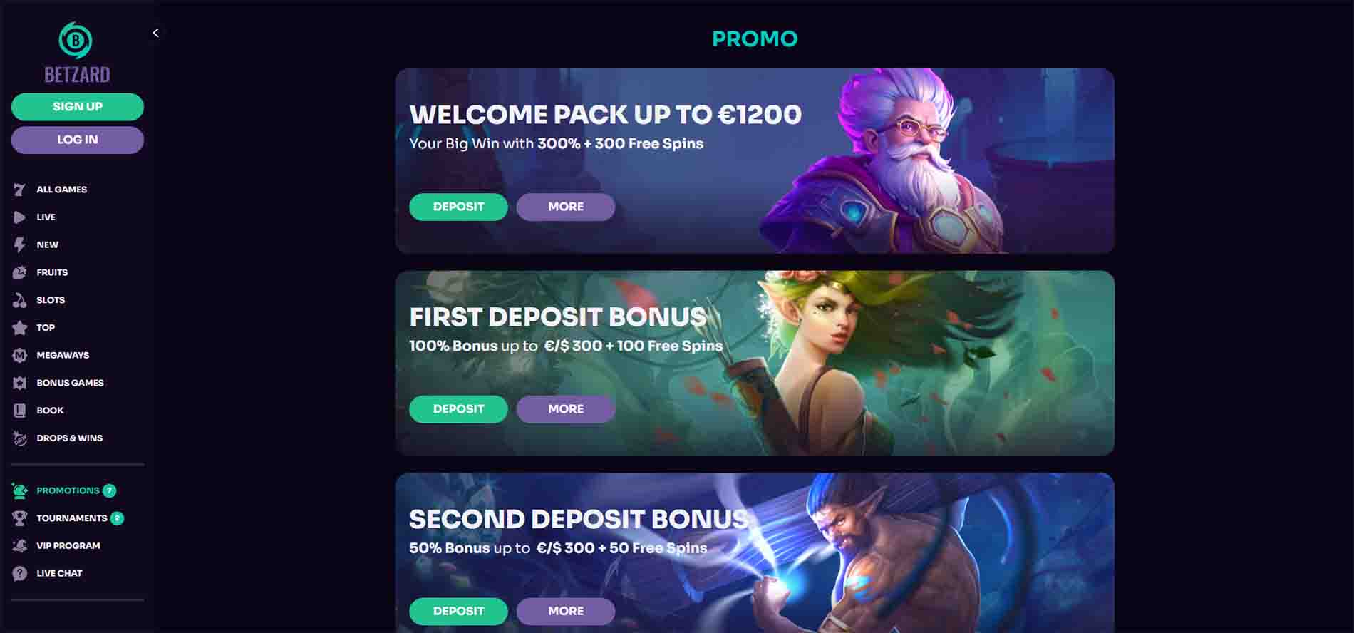 BETZARD  Casino Promotions | Vistagamble