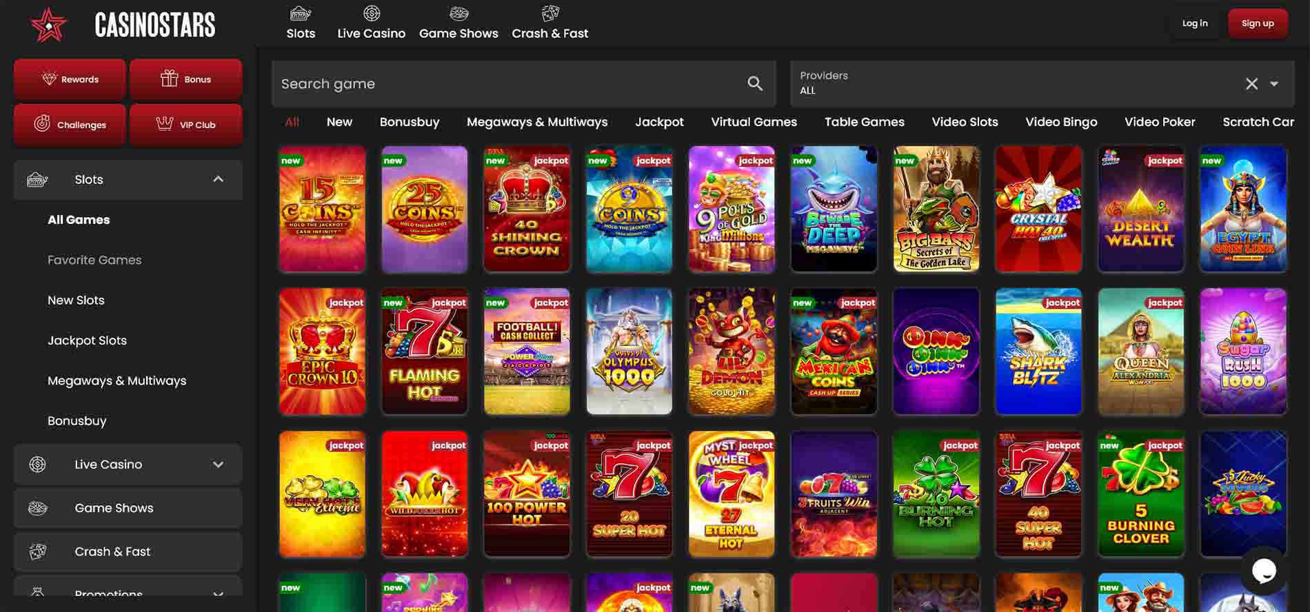 Casinostars All Games