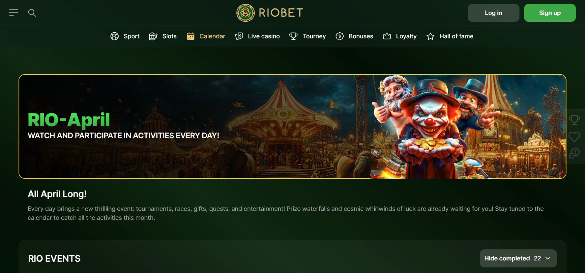 riobet casino promo calendar