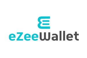 EzeeWallet logo, showcasing a sleek and modern font with a digital wallet icon integrated into the design