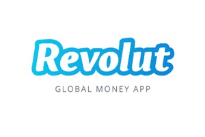 Revolut logo with the word Revolut in smooth, rounded, blue letters