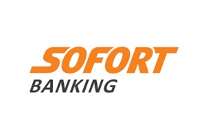 Sofort Banking logo with bold orange text spelling Sofort above the black text spelling Banking