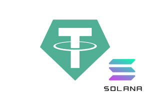 Tether on SOLANA logo