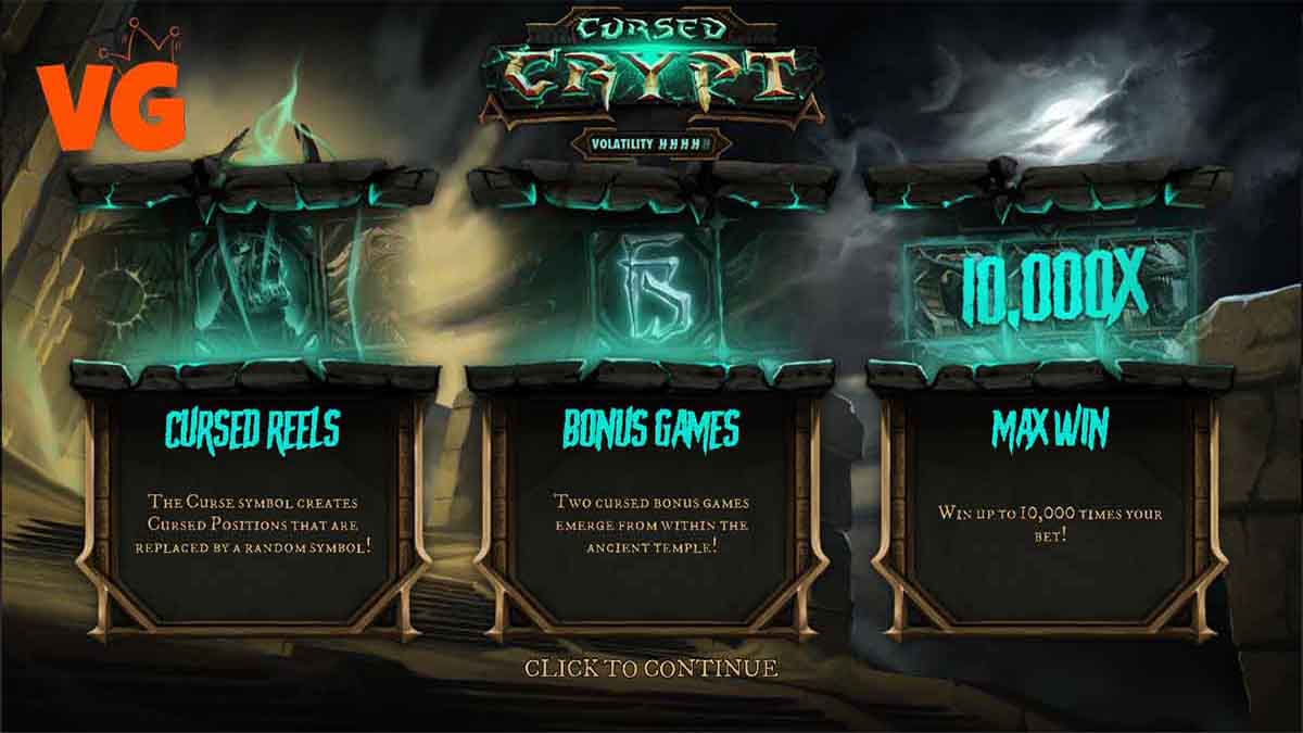 Cursed Crypt slot game by Hacksaw Gaming, explanation