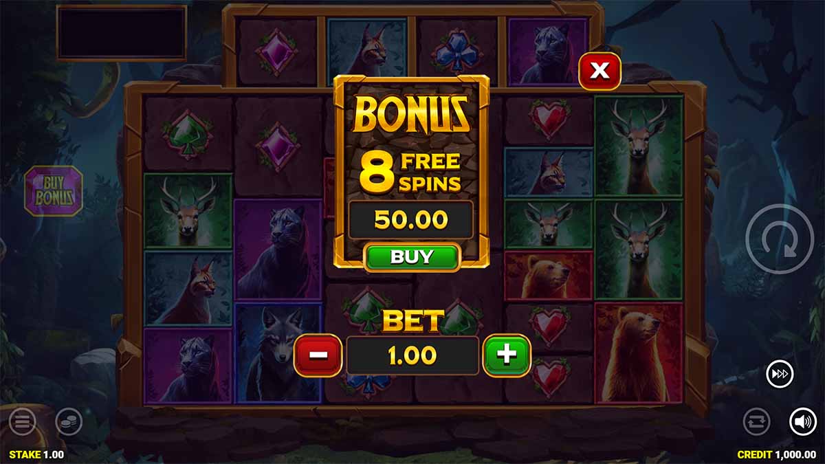 Almighty Bear Megaways slot game by Blueprint Gamin, featuring Bonus Buy