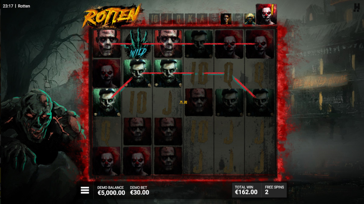 rotten slot total takeover triggers free spins with extra symbols